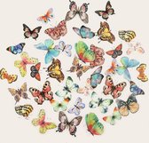40 stuks stickers vlinders