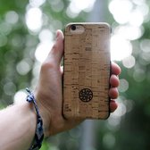 Apple iPhone SE (2022) Hoesje - Reveal - Cork Serie - Hout Backcover - Rome - Hoesje Geschikt Voor Apple iPhone SE (2022)