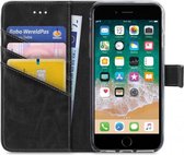 Apple iPhone SE (2022) Hoesje - My Style - Flex Wallet Serie - Kunstlederen Bookcase - Zwart - Hoesje Geschikt Voor Apple iPhone SE (2022)