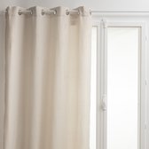 Atmosphera Rideau Jacq Iinnen motif tissé - Prêt à l'emploi avec des anneaux - Extra long - Habillage de fenêtre rideau - 140 x 260 cm