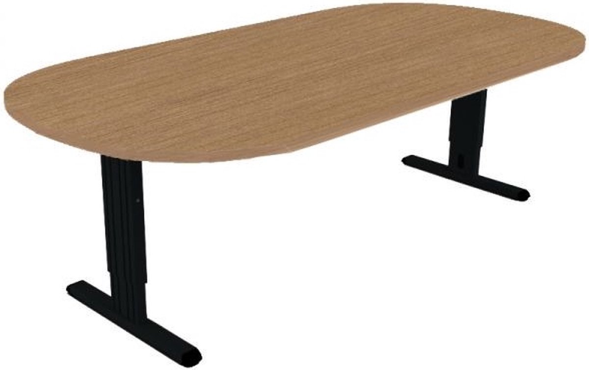 Offeco Bureau Bolton - Bureau - Bureautafel - Vergadertafel - Gaming bureau - Game bureau - Computertafel - Desk - Bureau Zwart - Verstelbaar bureau - Gaming Desk - Bureau tafel - Bureau verstelbaar   Havanna -240x120cm-- blad-  onderstel- x120