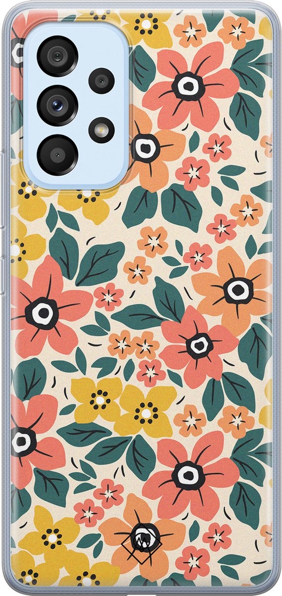 Casimoda® hoesje - Geschikt voor Samsung A33 - Blossom - Backcover - Siliconen/TPU - Multi