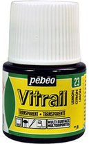 Glasverf - 23 Lemon - Transparant - Pebeo Vitrail - 45 ml