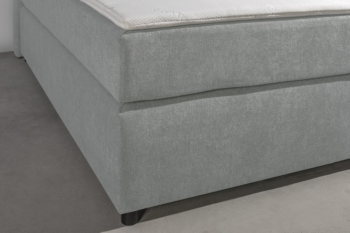 Anno 1588 - Boxspring Amsterdam - Pocketvering - Lichtgrijs - 180x200 cm - Inclusief Dekbed en Kussens thumbnail 4