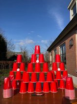 Party Cups Red - 50Artikelen - 475mL - Try Not To Spuitkots - Beerpong