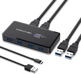 USB 3.0 Switch - 2 computers delen 4* USB 3.0 poorten - Plug & Play High Speed-UKJ76000