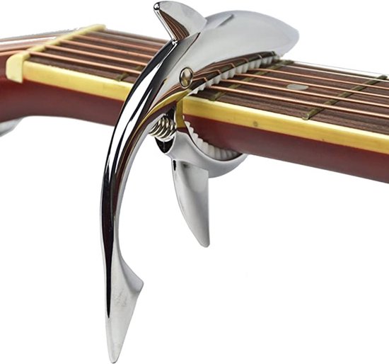 Capodastre Universel Pour Guitare Acoustique, électrique, Folk, Ukulélé - 6 Leviers De Réglage, Mécanisme Baïonnette, Noir