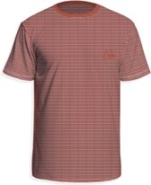 Quiksilver - UV-Zwemshirt met korte mouwen voor mannen - Gestreept - Rood - maat S