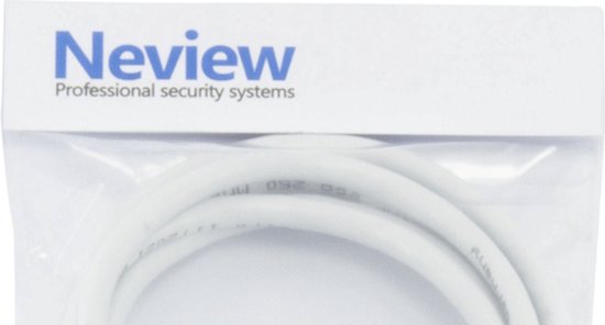 Neview - Câble patch UTP premium de 15 mètres - CAT 5e - Fiche coudée - Wit - (câble réseau/câble internet)