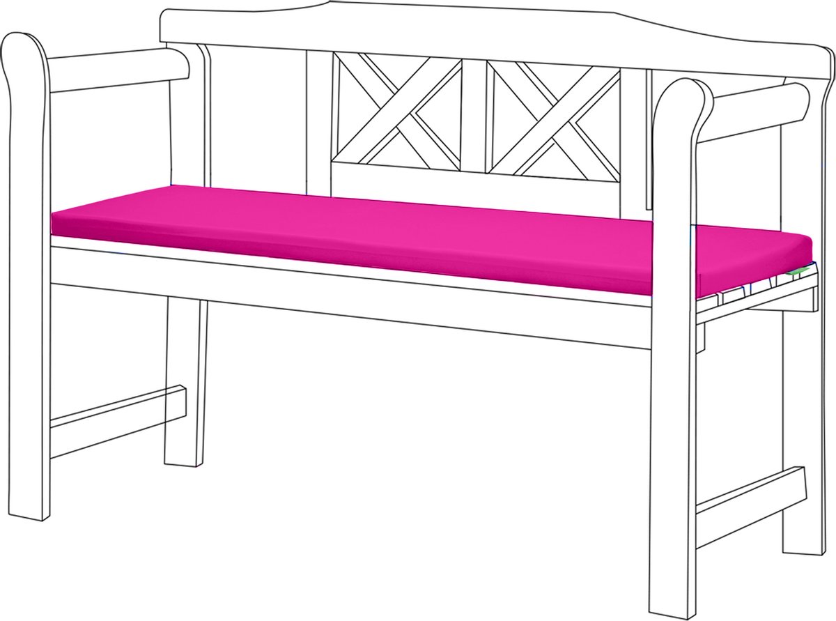 Tuinbank kussen - Bank Meubilair Buiten 2-Zitter Zitkussen - bankkussen voor tuin - zitkussen voor tuinbank - Zachte en Lichtgewicht Waterbestendig Materiaal - 117cm x 39cm x 5cm