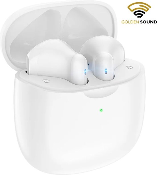 Golden Sound Draadloze Oortjes - Bluetooth - Earpods - Oordopjes - Geschikt voor Apple en Android - Wit
