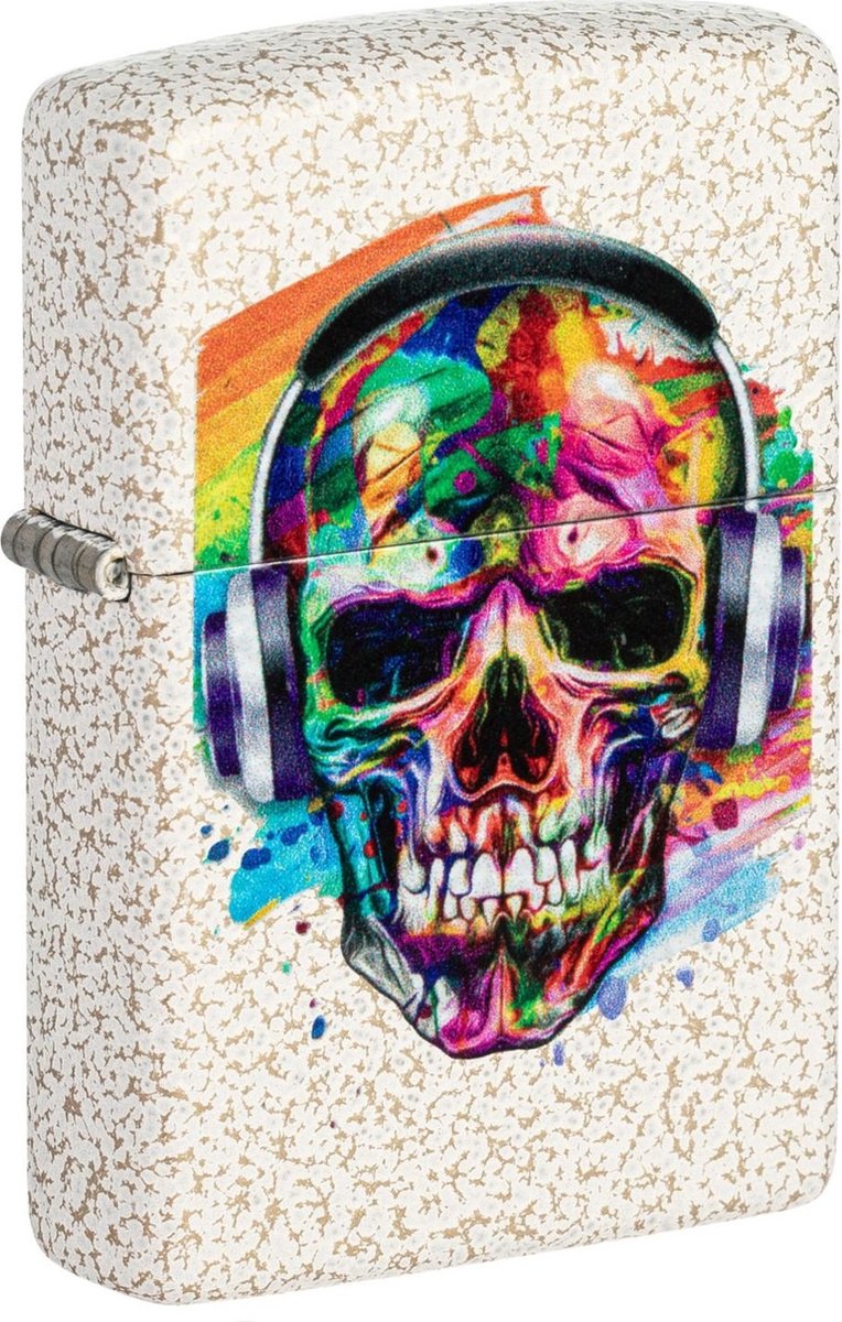 Aansteker Zippo Skull Headphones Design