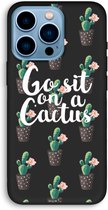 Case Company® - iPhone 13 Pro hoesje - Cactus quote - Biologisch Afbreekbaar Telefoonhoesje - Bescherming alle Kanten en Schermrand