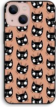 Case Company® - iPhone 13 mini hoesje - Kat - Biologisch Afbreekbaar Telefoonhoesje - Bescherming alle Kanten en Schermrand