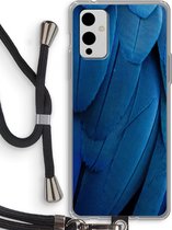 Case Company® - OnePlus 9 hoesje met Koord - Pauw - Telefoonhoesje met Zwart Koord - Bescherming aan alle Kanten en Over de Schermrand
