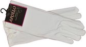 handschoenen met drukknop 26 cm katoen wit maat M