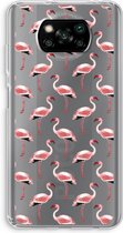 Case Company® - Poco X3 Pro hoesje - Flamingo - Soft Cover Telefoonhoesje - Bescherming aan alle Kanten en Schermrand