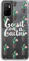 Case Company® - Xiaomi Poco M3 Pro 5G hoesje - Cactus quote - Soft Cover Telefoonhoesje - Bescherming aan alle Kanten en Schermrand