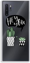 Case Company® - Samsung Galaxy Note 10 Plus hoesje - Hey you cactus - Soft Cover Telefoonhoesje - Bescherming aan alle Kanten en Schermrand