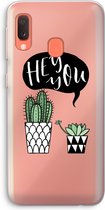 Case Company® - Samsung Galaxy A20e hoesje - Hey you cactus - Soft Cover Telefoonhoesje - Bescherming aan alle Kanten en Schermrand