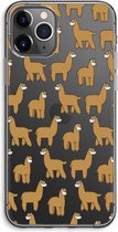 Case Company® - iPhone 11 Pro Max hoesje - Alpacas - Soft Cover Telefoonhoesje - Bescherming aan alle Kanten en Schermrand