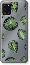 Case Company® - Samsung Galaxy A31 hoesje - Tropische bladeren - Soft Cover Telefoonhoesje - Bescherming aan alle Kanten en Schermrand