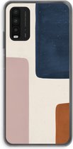 Case Company® - Xiaomi Redmi 9T hoesje - Geo #5 - Soft Cover Telefoonhoesje - Bescherming aan alle Kanten en Schermrand