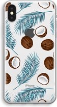 Case Company® - iPhone X hoesje - Kokosnoot - Soft Cover Telefoonhoesje - Bescherming aan alle Kanten en Schermrand