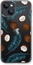 Case Company® - iPhone 13 mini hoesje - Kokosnoot - Soft Cover Telefoonhoesje - Bescherming aan alle Kanten en Schermrand