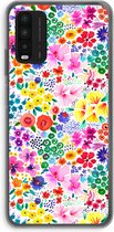 Case Company® - Xiaomi Redmi 9T hoesje - Little Flowers - Soft Cover Telefoonhoesje - Bescherming aan alle Kanten en Schermrand