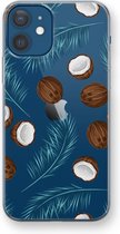 Case Company® - iPhone 12 hoesje - Kokosnoot - Soft Cover Telefoonhoesje - Bescherming aan alle Kanten en Schermrand