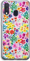 Case Company® - Samsung Galaxy A40 hoesje - Little Flowers - Soft Cover Telefoonhoesje - Bescherming aan alle Kanten en Schermrand