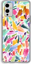 Case Company® - OnePlus 9 hoesje - Watercolor Brushstrokes - Soft Cover Telefoonhoesje - Bescherming aan alle Kanten en Schermrand