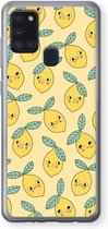 Case Company® - Samsung Galaxy A21s hoesje - Citroenen - Soft Cover Telefoonhoesje - Bescherming aan alle Kanten en Schermrand