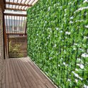 Outsunny Kunsthaag wanddecoratie privacy haag planten haag lichtgroen 844-203