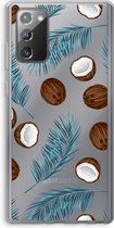 Case Company® - Samsung Galaxy Note 20 / Note 20 5G hoesje - Kokosnoot - Soft Cover Telefoonhoesje - Bescherming aan alle Kanten en Schermrand