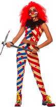 Costume Smiffys - S- Clown Effrayant Rouge / Blauw