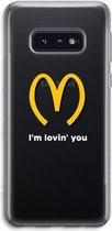 Case Company® - Samsung Galaxy S10e hoesje - I'm lovin' you - Soft Cover Telefoonhoesje - Bescherming aan alle Kanten en Schermrand