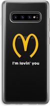 Case Company® - Samsung Galaxy S10 Plus hoesje - I'm lovin' you - Soft Cover Telefoonhoesje - Bescherming aan alle Kanten en Schermrand