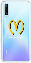 Case Company® - Huawei P Smart Pro hoesje - I'm lovin' you - Soft Cover Telefoonhoesje - Bescherming aan alle Kanten en Schermrand