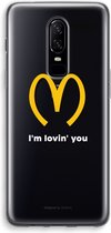Case Company® - OnePlus 6 hoesje - I'm lovin' you - Soft Cover Telefoonhoesje - Bescherming aan alle Kanten en Schermrand