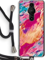 Case Company® - Sony Xperia Pro-I hoesje met Koord - Pastel Echoes - Telefoonhoesje met Zwart Koord - Bescherming aan alle Kanten en Over de Schermrand