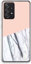 Case Company® - Samsung Galaxy A52 hoesje - A touch of peach - Soft Cover Telefoonhoesje - Bescherming aan alle Kanten en Schermrand