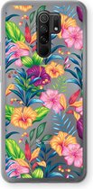 Case Company® - Xiaomi Redmi 9 hoesje - Tropisch 2 - Soft Cover Telefoonhoesje - Bescherming aan alle Kanten en Schermrand