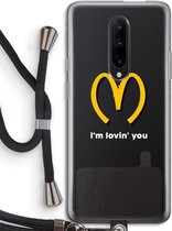 Case Company® - OnePlus 7 Pro hoesje met Koord - I'm lovin' you - Telefoonhoesje met Zwart Koord - Bescherming aan alle Kanten en Over de Schermrand
