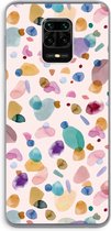 Case Company® - Xiaomi Redmi Note 9 Pro hoesje - Terrazzo Memphis - Soft Cover Telefoonhoesje - Bescherming aan alle Kanten en Schermrand