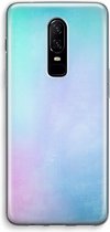 Case Company® - OnePlus 6 hoesje - Mist pastel - Soft Cover Telefoonhoesje - Bescherming aan alle Kanten en Schermrand