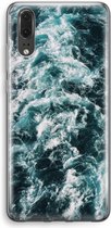 Case Company® - Huawei P20 hoesje - Zee golf - Soft Cover Telefoonhoesje - Bescherming aan alle Kanten en Schermrand