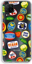 Case Company® - Huawei P40 Lite hoesje - Fruitsticker - Soft Cover Telefoonhoesje - Bescherming aan alle Kanten en Schermrand