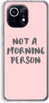 Case Company® - Xiaomi Mi 11 hoesje - Morning person - Soft Cover Telefoonhoesje - Bescherming aan alle Kanten en Schermrand